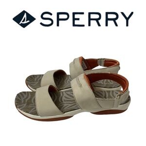 New Sperry Cream & Orange Accent Sport Comfort Sandals - Women’s 9